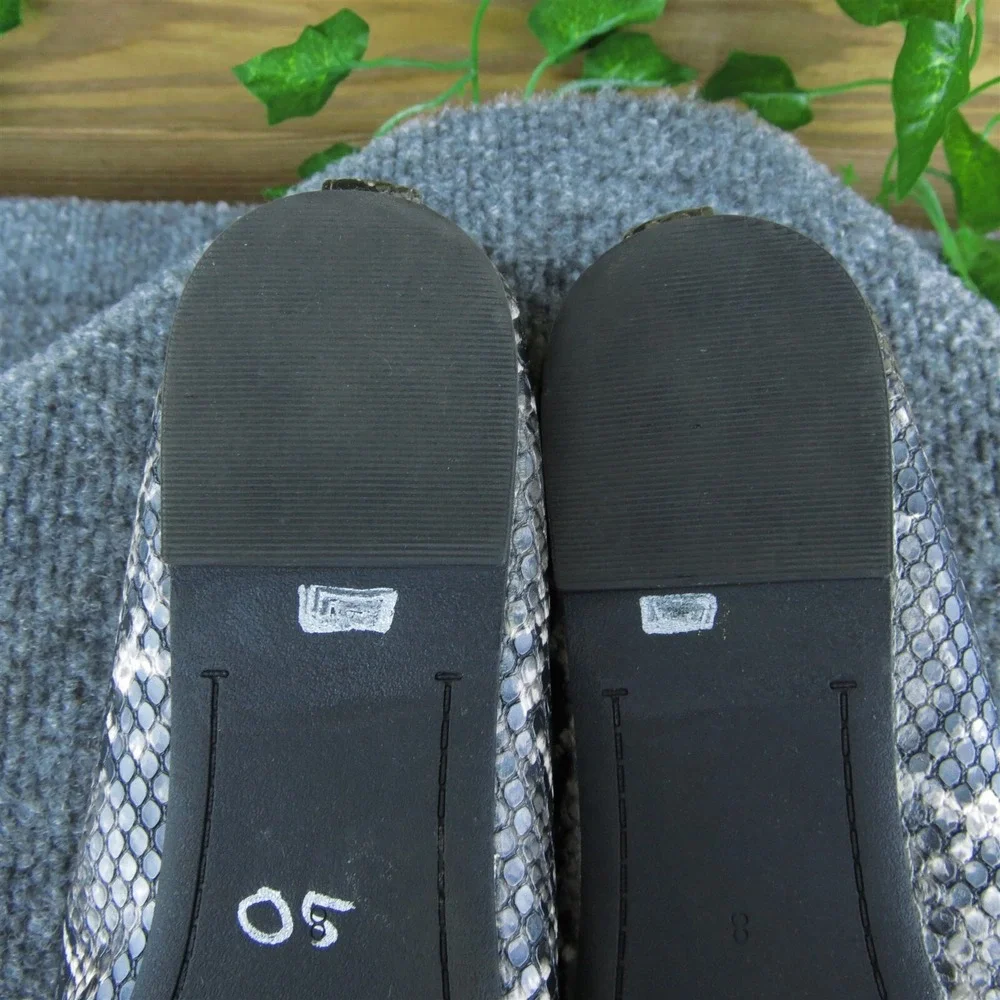Old Navy‎  Women Ballet Shoes Gray Synthetic Slip On Size 8 Medium
